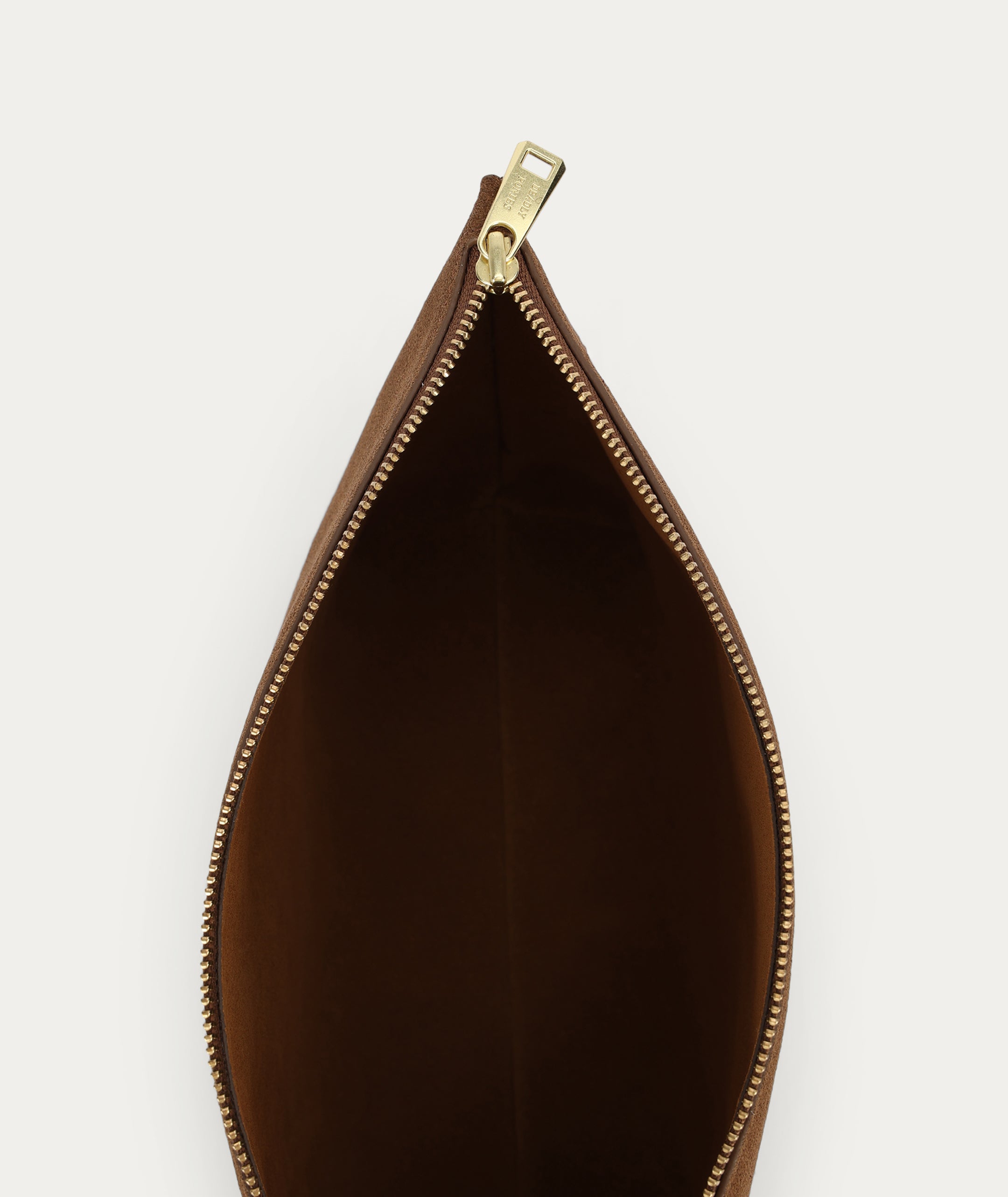 Large Poucher - Hazel Suede