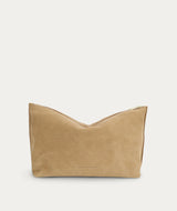 Large Poucher - Oat Suede