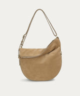 Leopard Hobo - Oat Suede