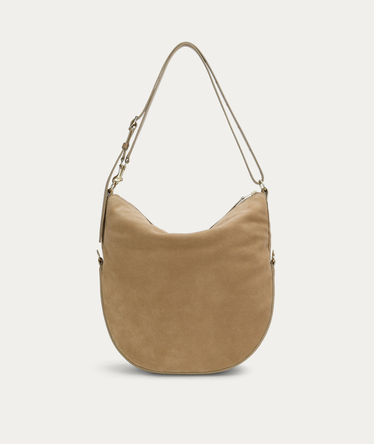 Leopard Hobo - Oat Suede