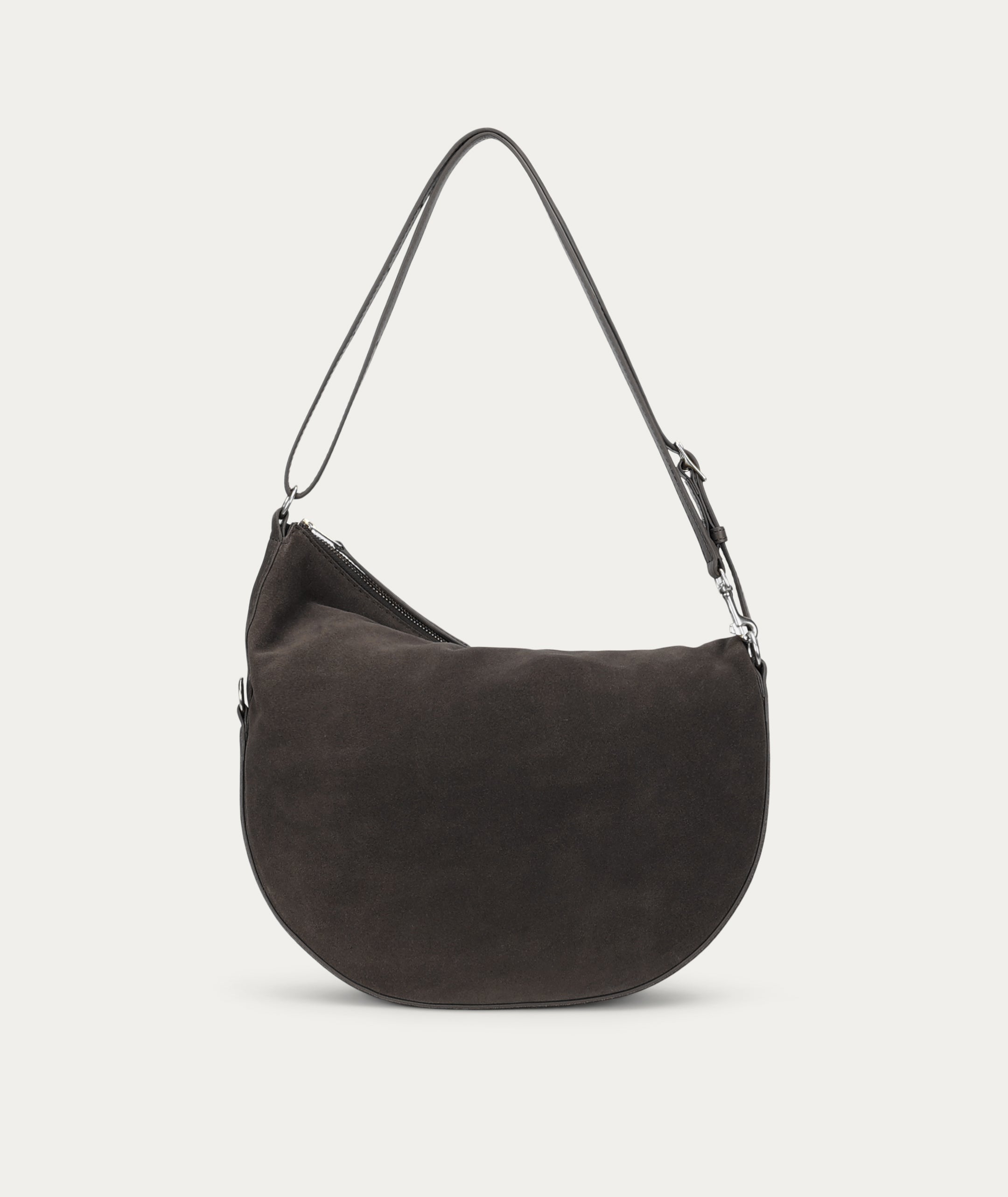 Leopard Hobo - Asphalt Suede