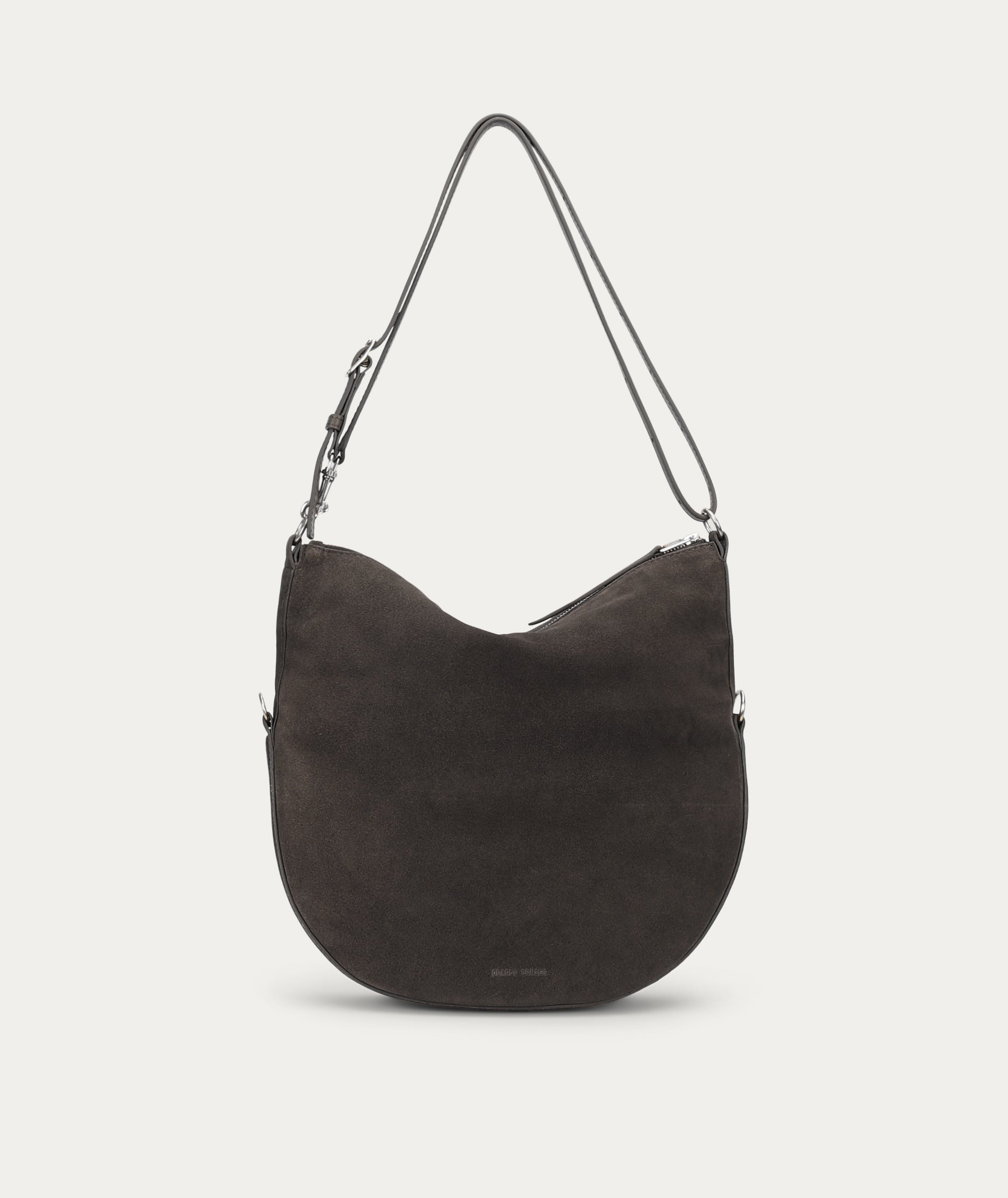 Leopard Hobo - Asphalt Suede