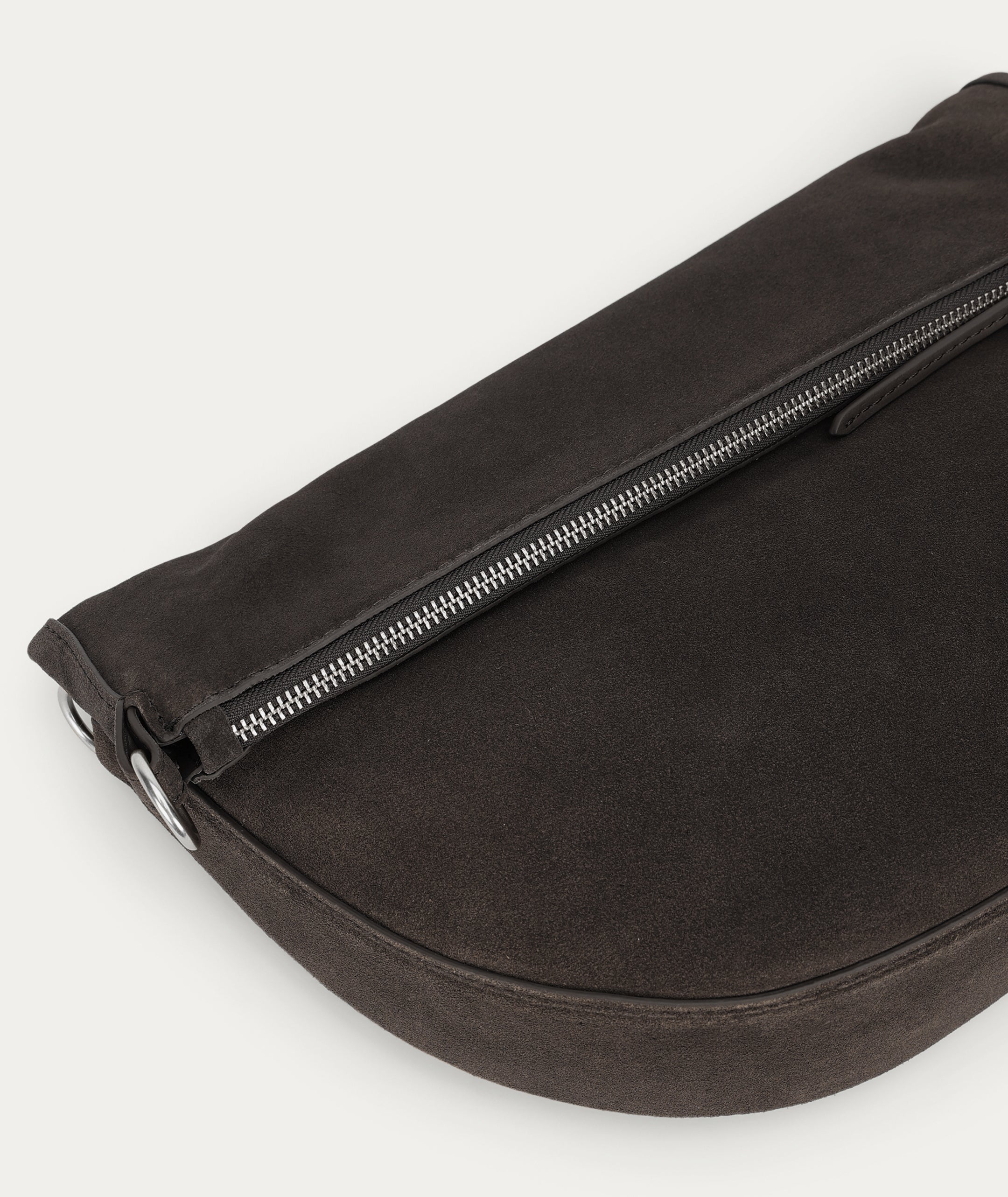 Leopard Hobo - Asphalt Suede