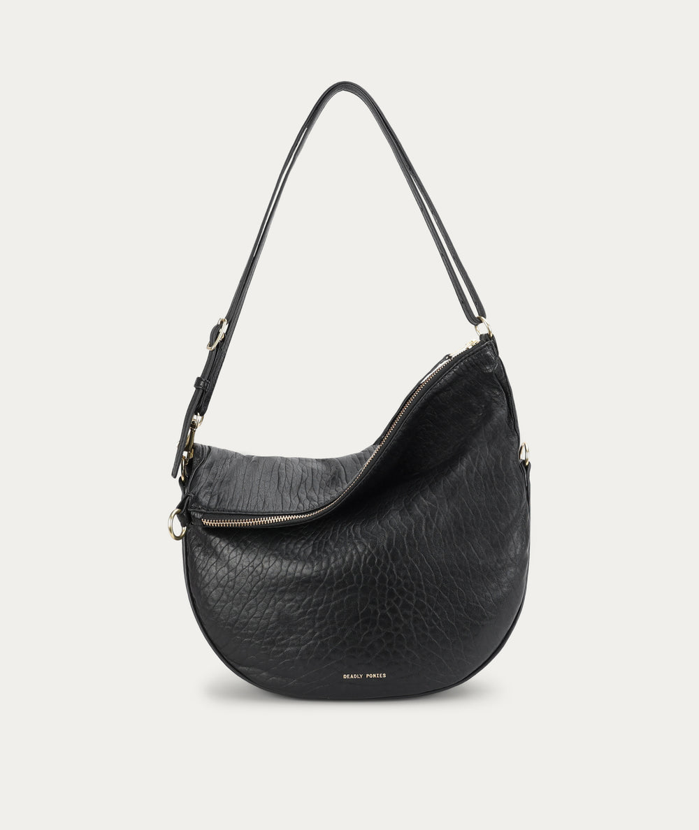 Leopard Hobo - Black Bulle/Brass