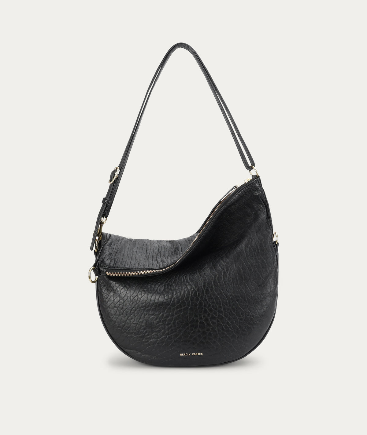 Leopard Hobo - Black Bulle/Brass
