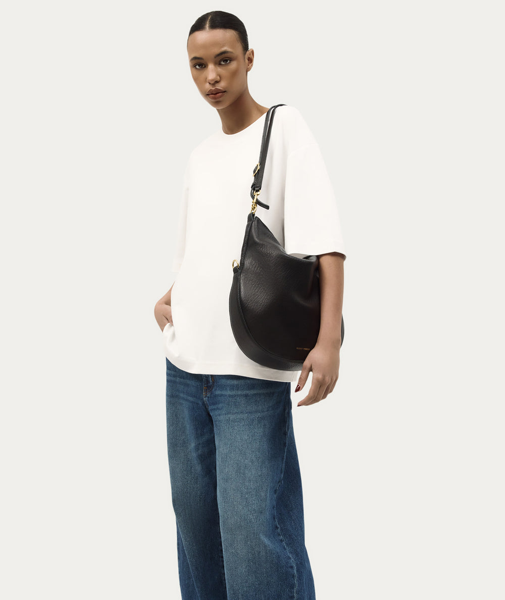 Leopard Hobo - Black Bulle/Brass
