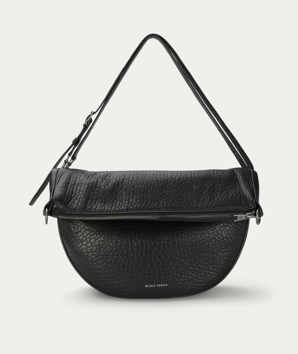 Leopard Hobo - Black Bulle/Brass