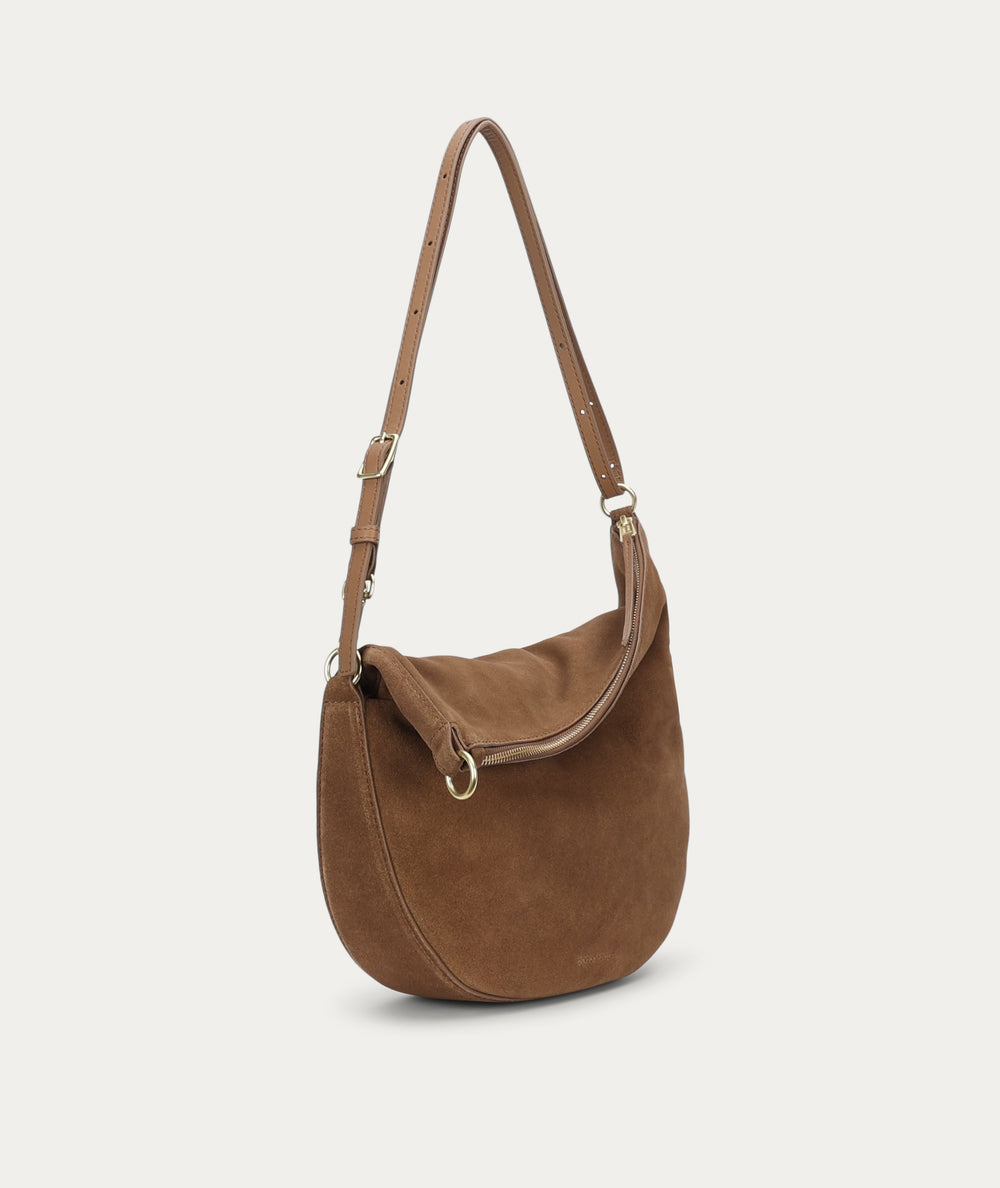 Leopard Hobo - Hazel Suede