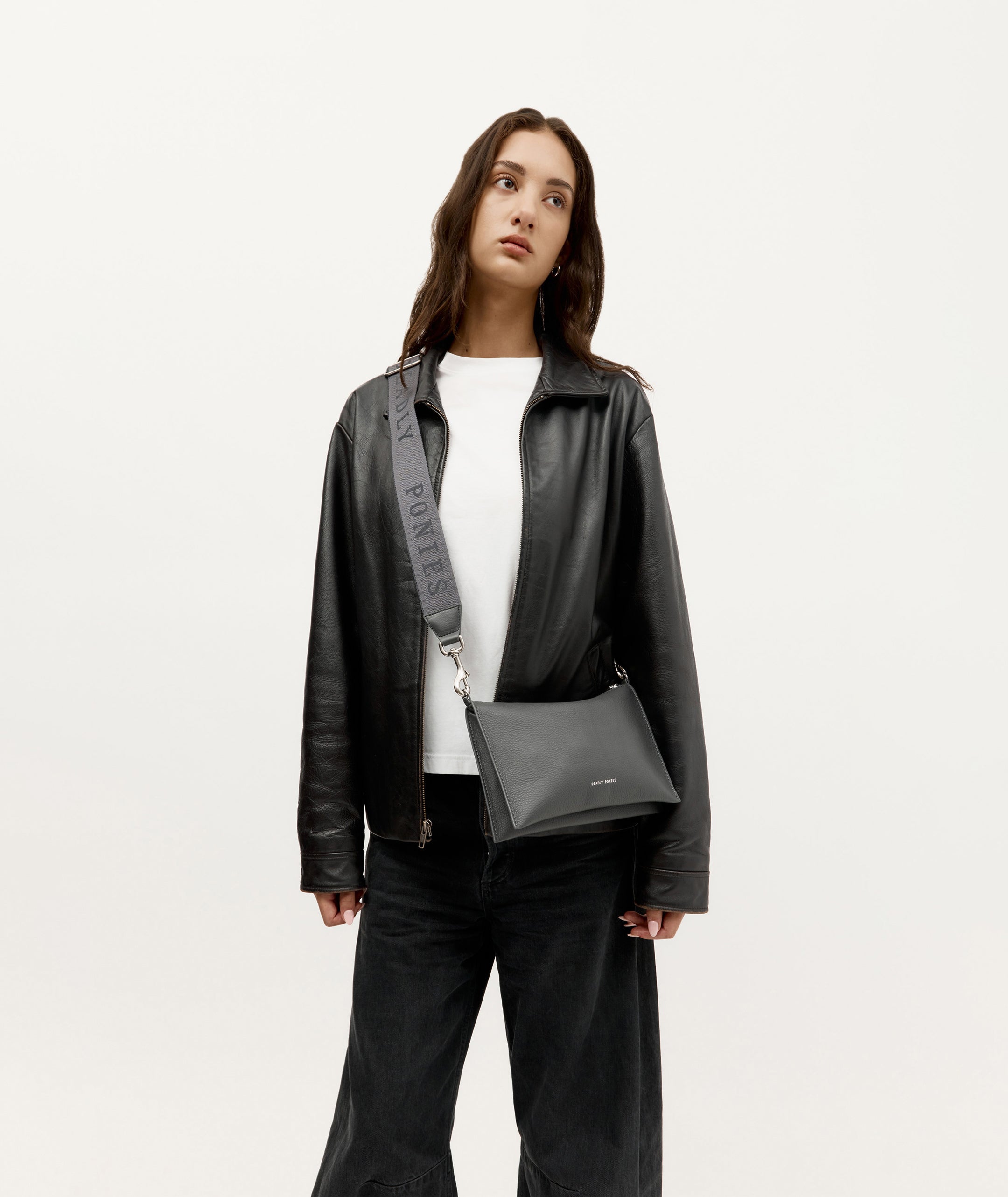 Logomania Strap - Flint/Silver