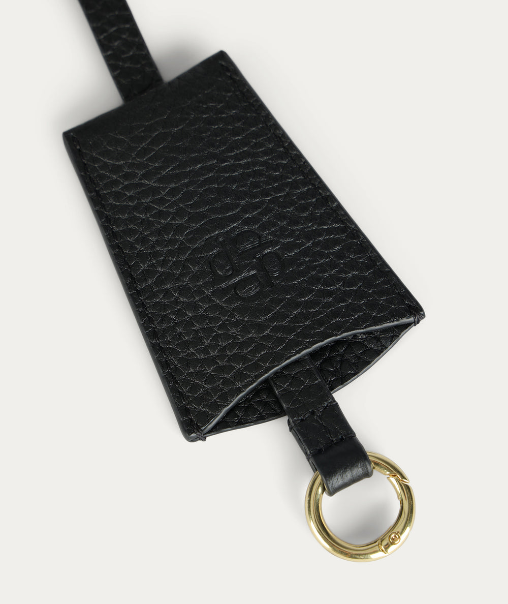 Luggage Tag - Black/Brass