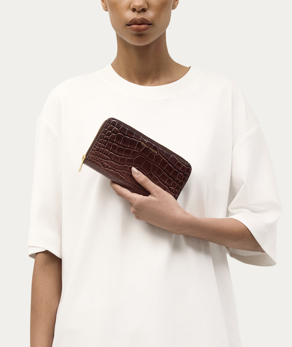 Maxi Wallet - Eclipse Croc