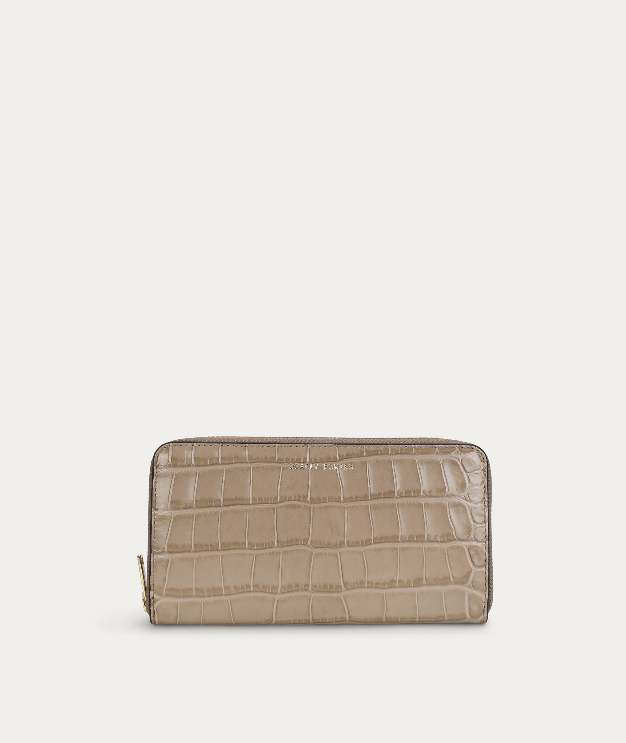 Maxi Wallet - Oat Croc