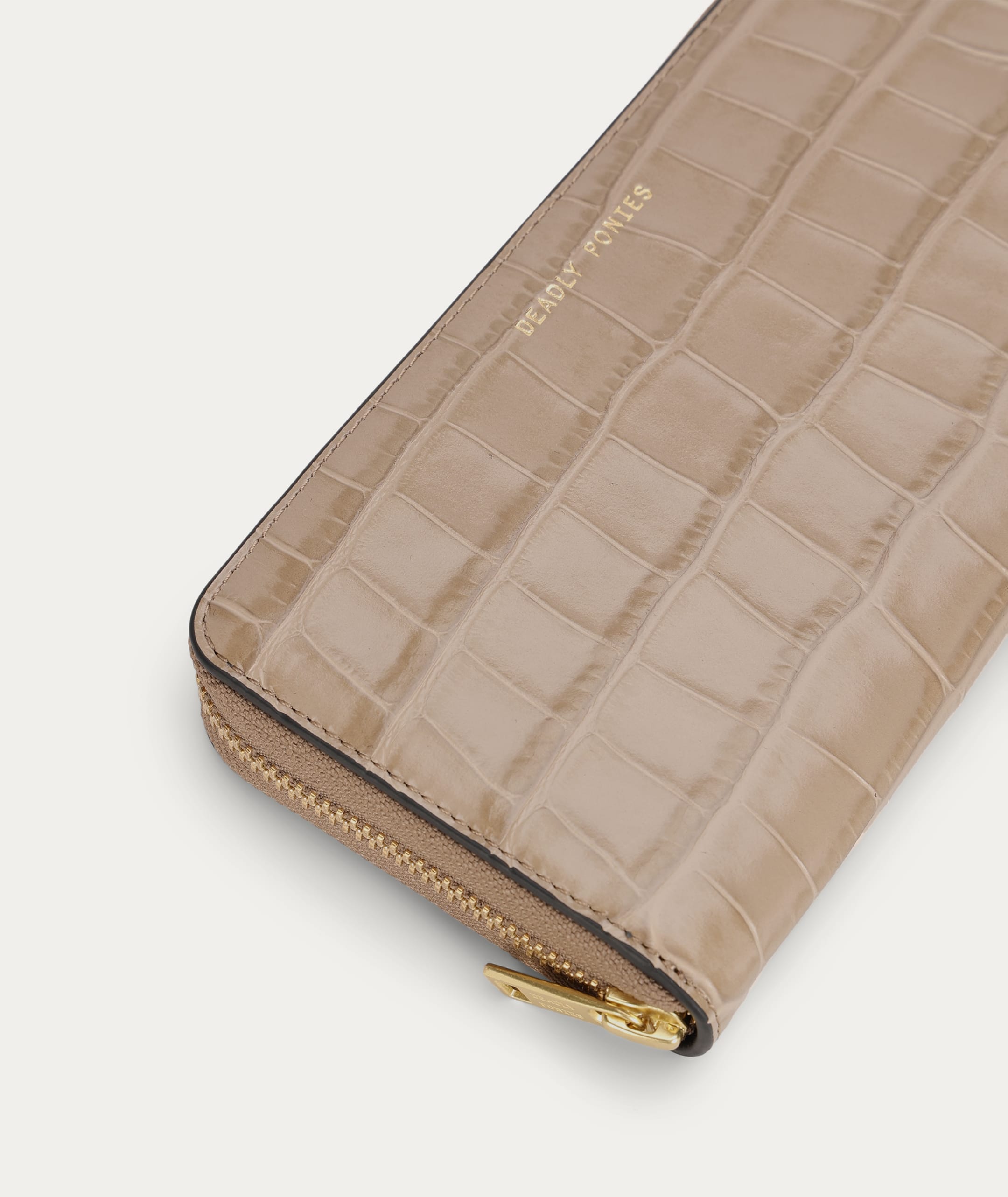 Maxi Wallet - Oat Croc