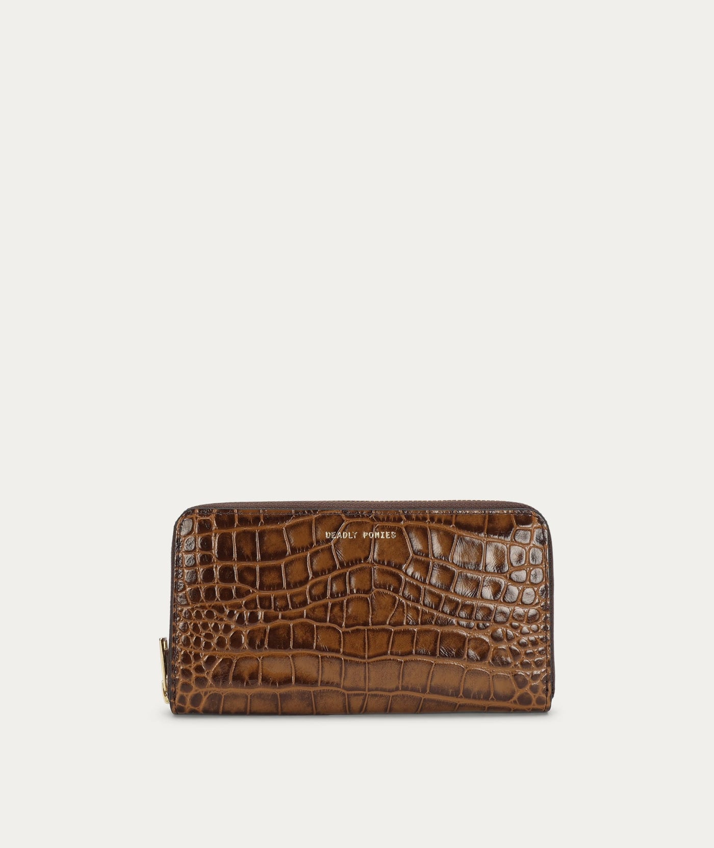 Maxi Wallet - Toffee Croc