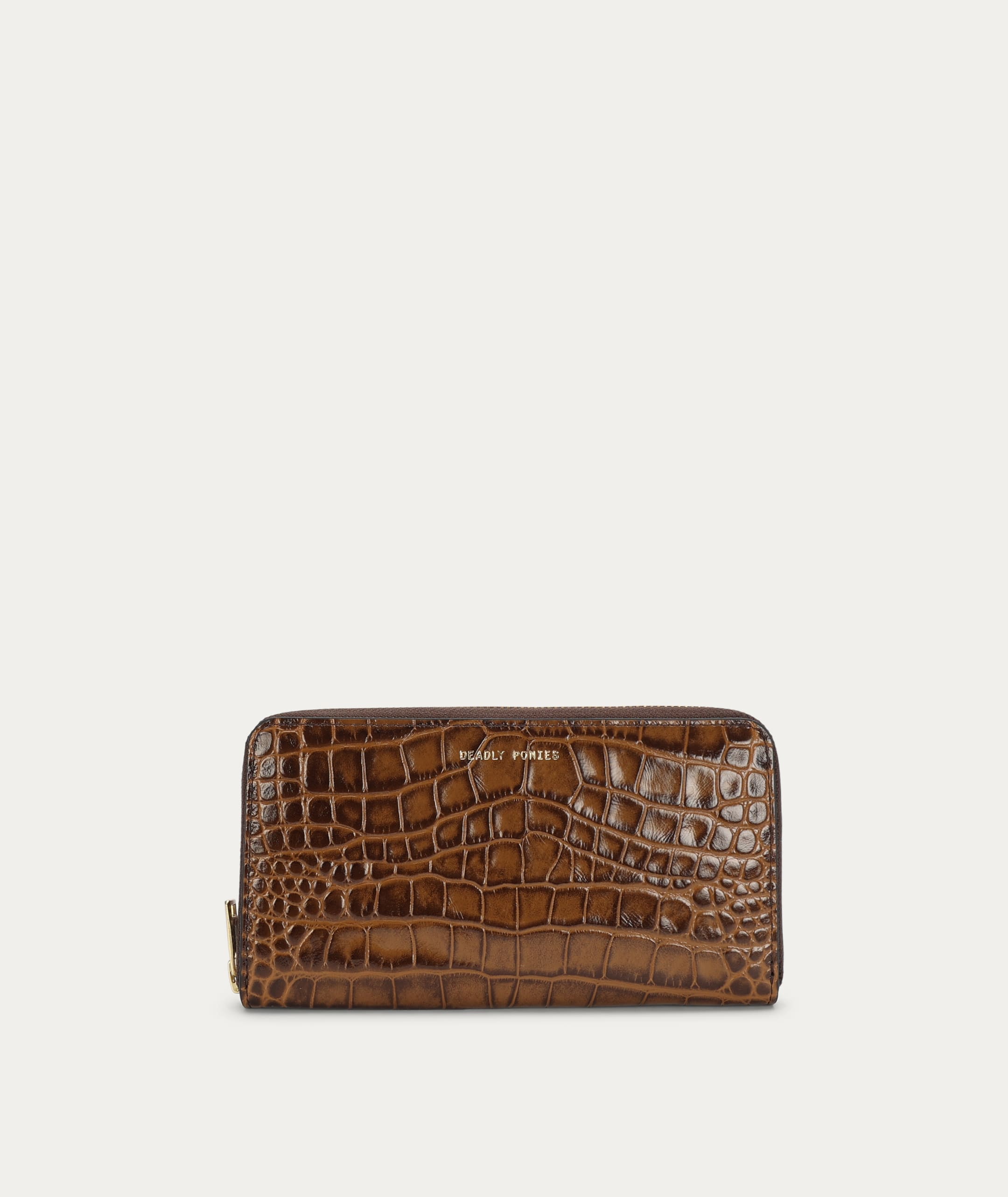 Maxi Wallet - Toffee Croc