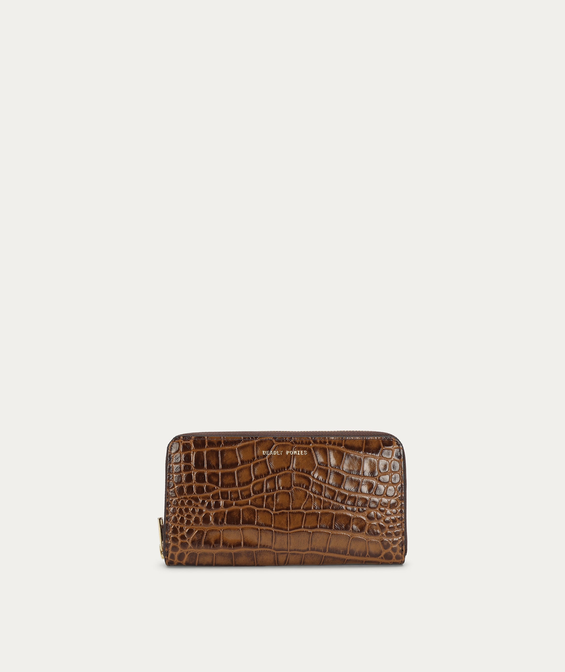 Maxi Wallet - Toffee Croc