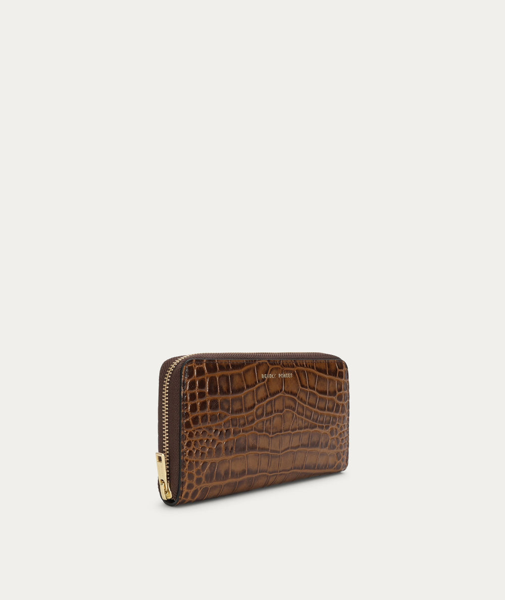 Maxi Wallet - Toffee Croc