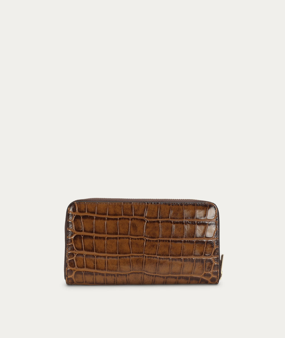 Maxi Wallet - Toffee Croc