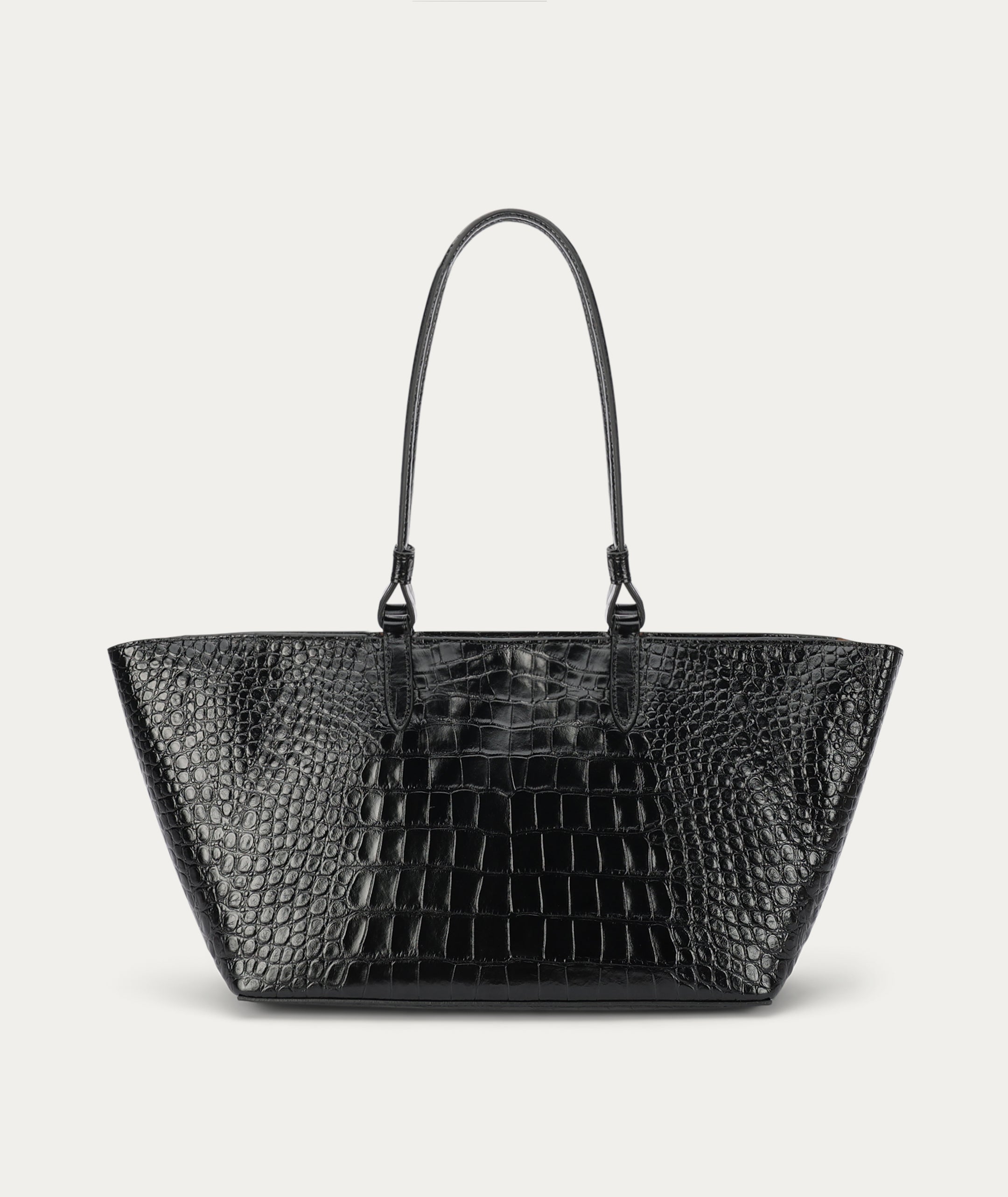Medium Bandit Tote - Black Croc