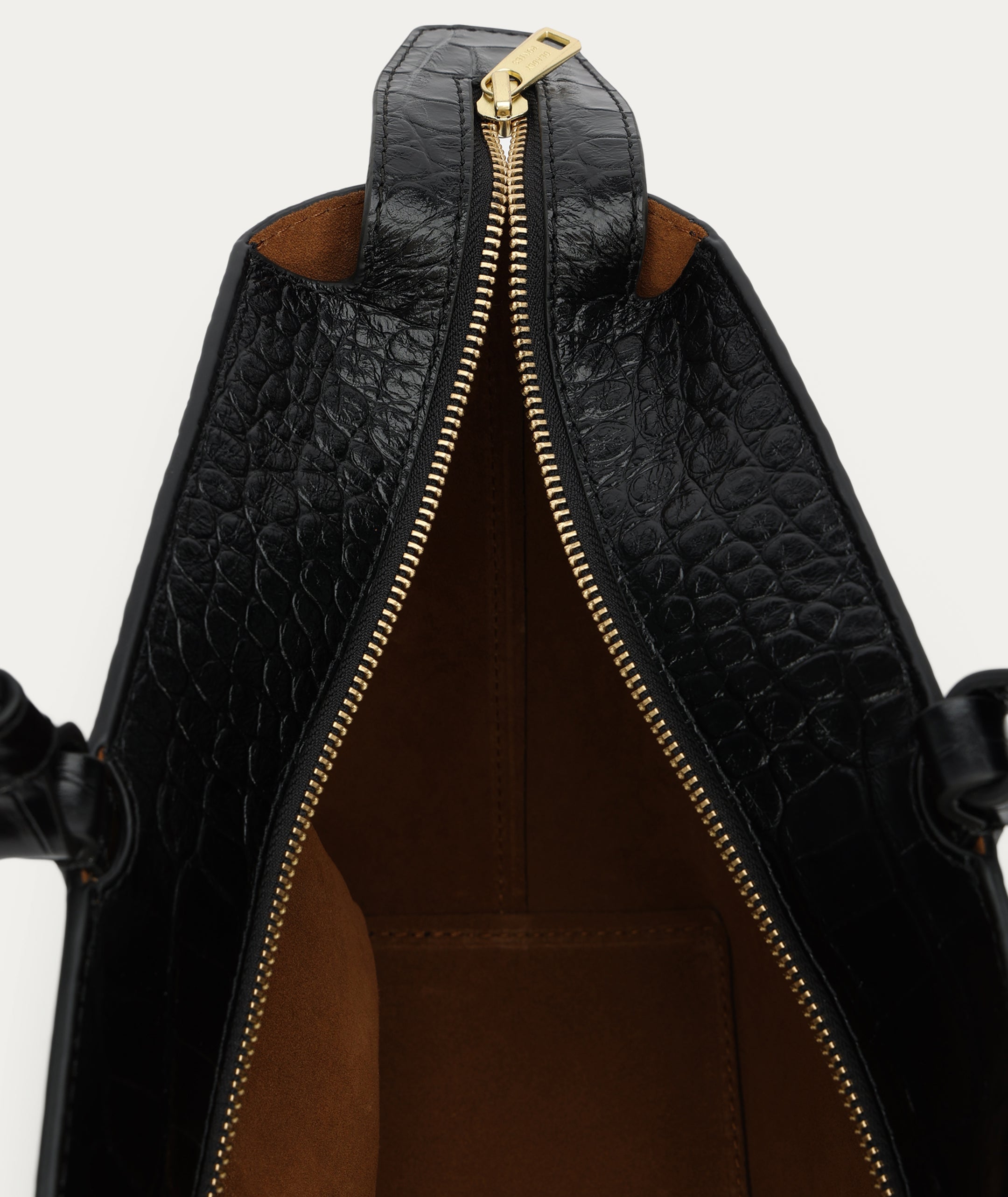 Medium Bandit Tote - Black Croc