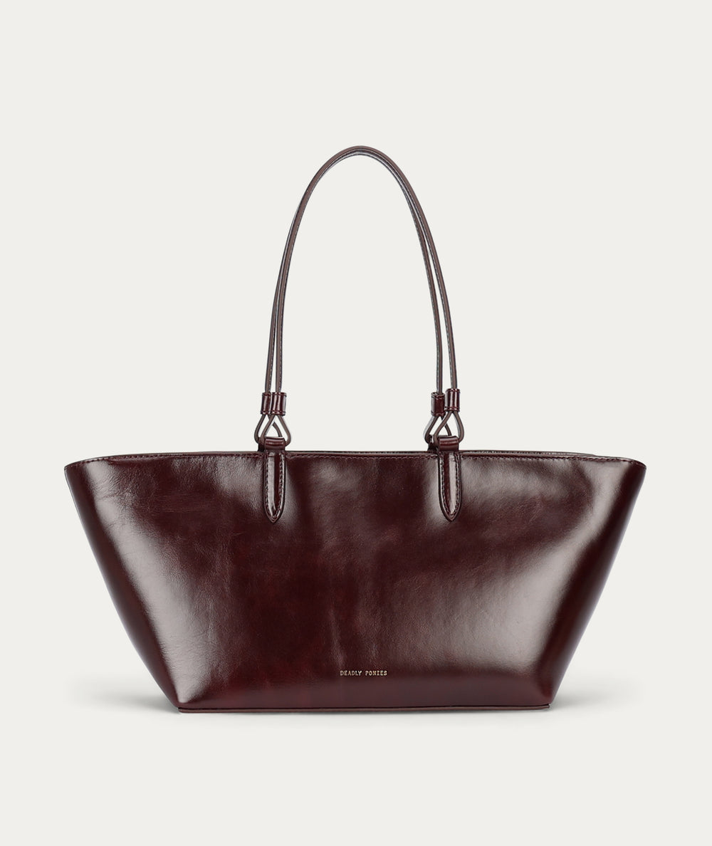 Medium Bandit Tote - Dark Cherry Gloss