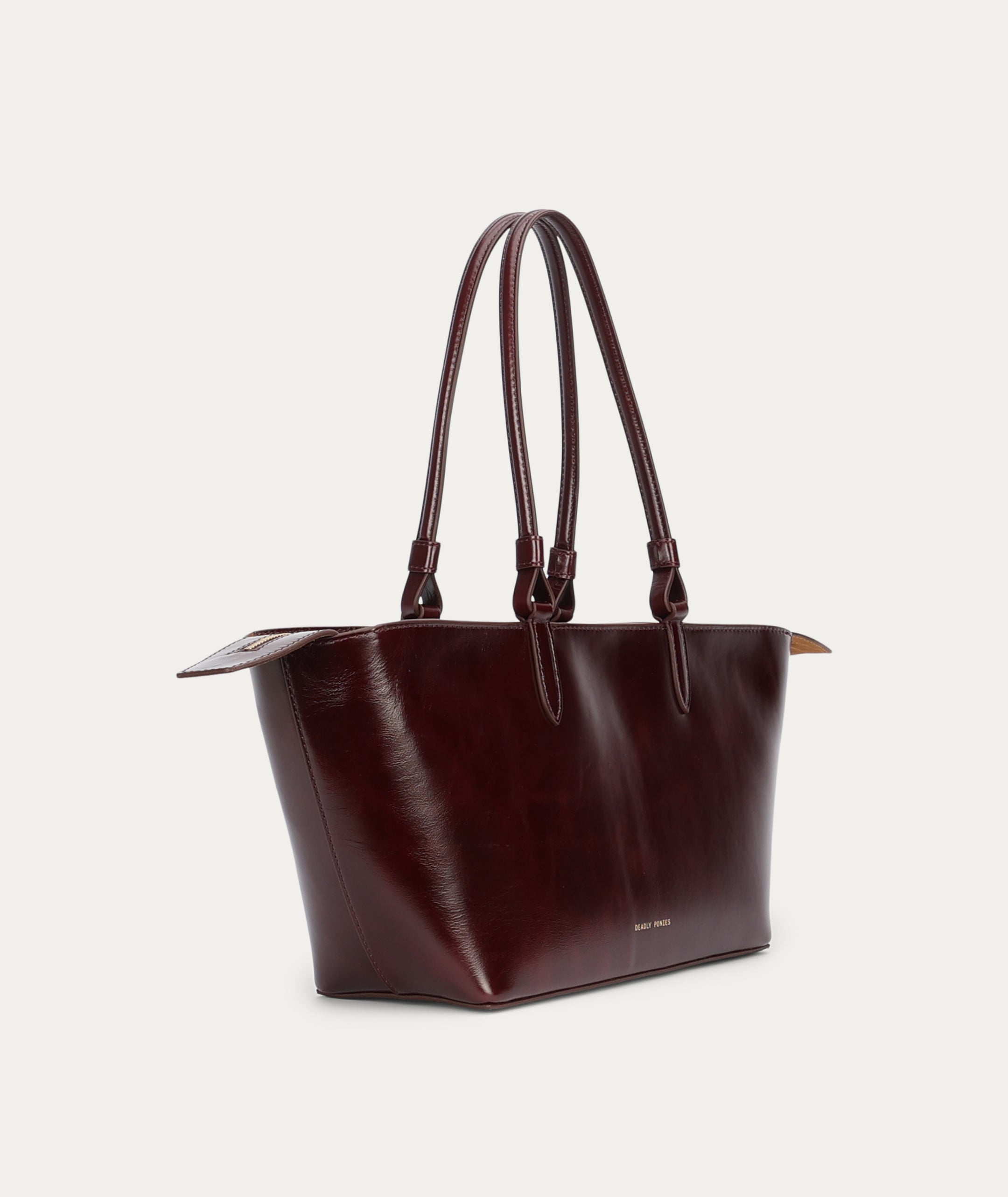 Medium Bandit Tote - Dark Cherry Gloss