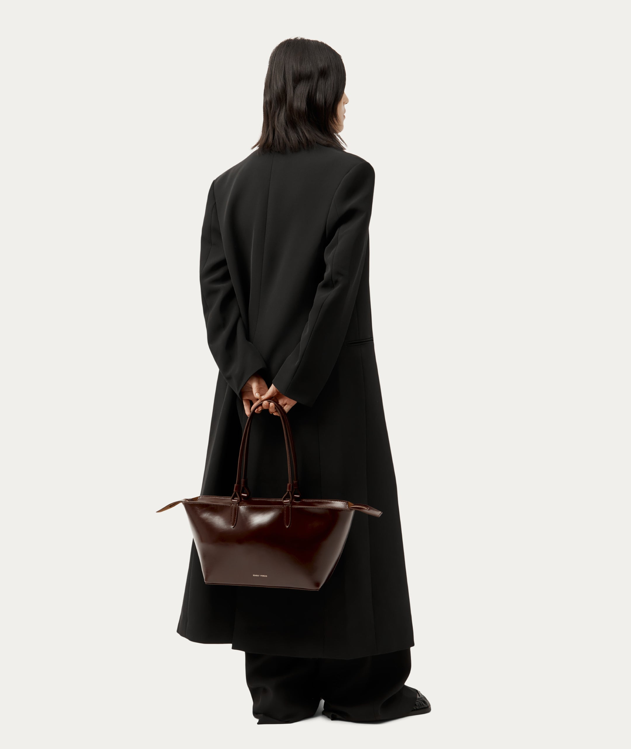 Medium Bandit Tote - Dark Cherry Gloss