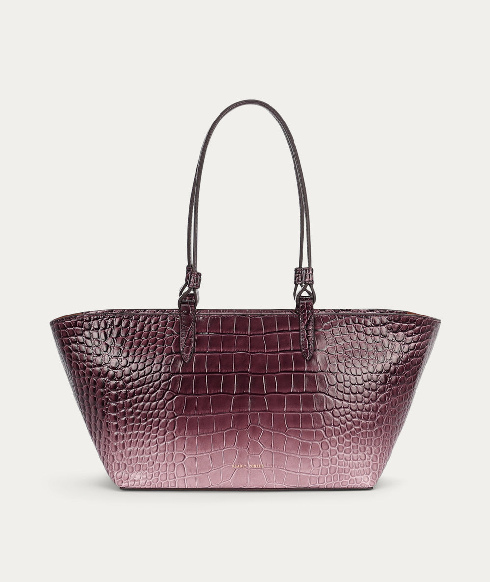 Medium Bandit Tote - Eclipse Croc