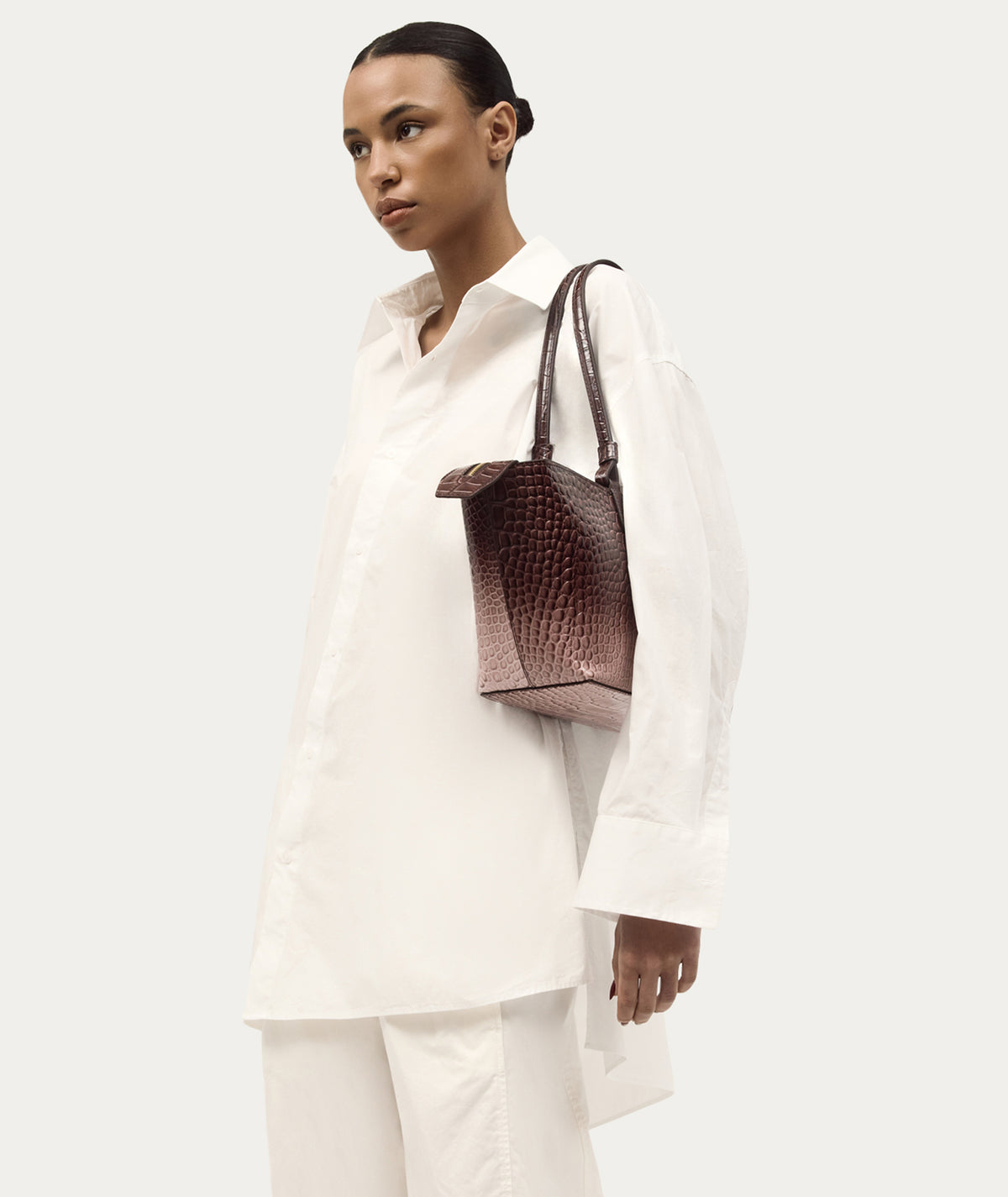 Medium Bandit Tote - Eclipse Croc