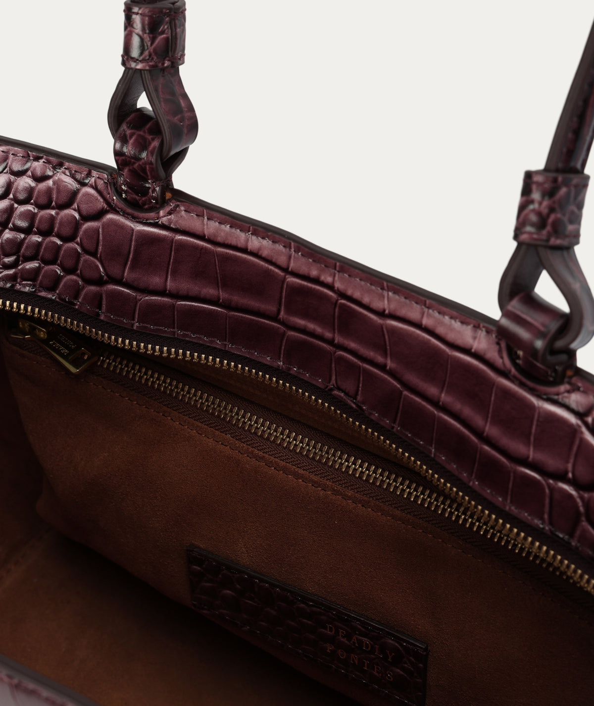 Medium Bandit Tote - Eclipse Croc