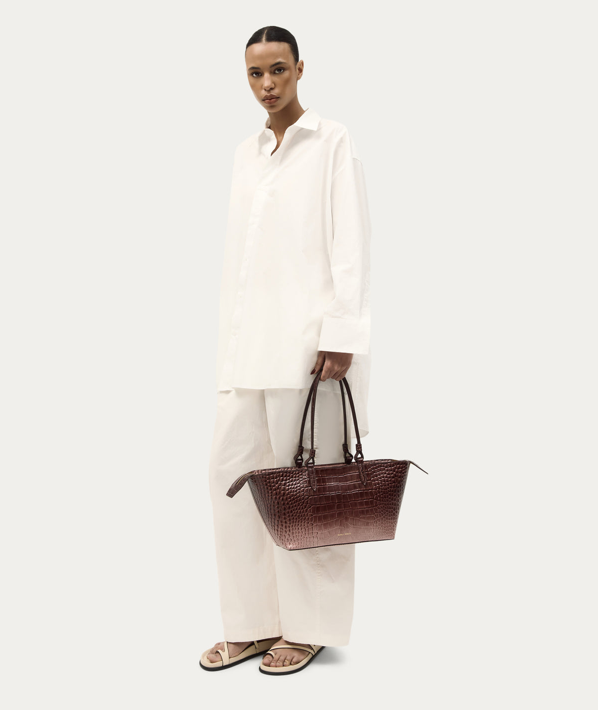 Medium Bandit Tote - Eclipse Croc