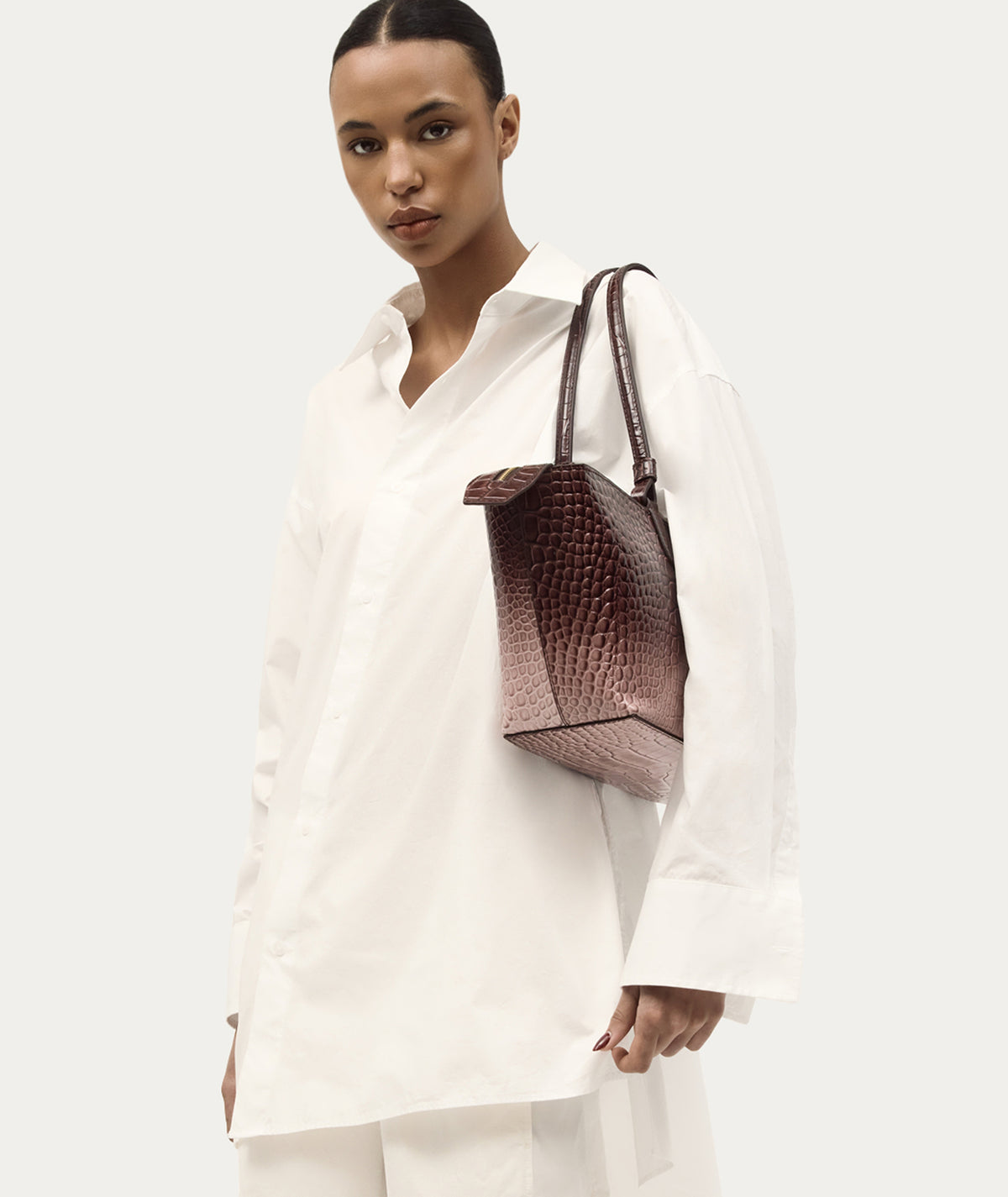 Medium Bandit Tote - Eclipse Croc