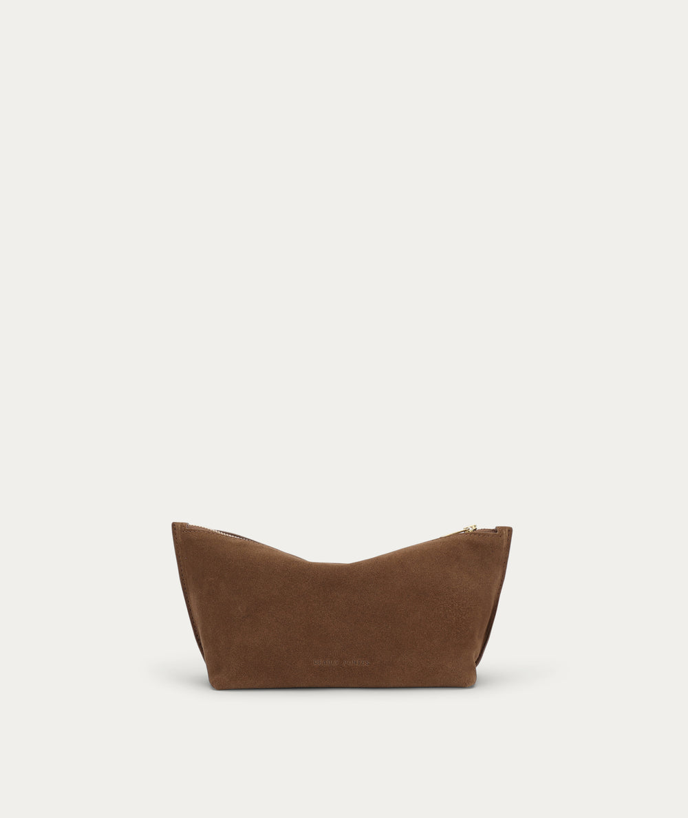 Medium Poucher - Hazel Suede