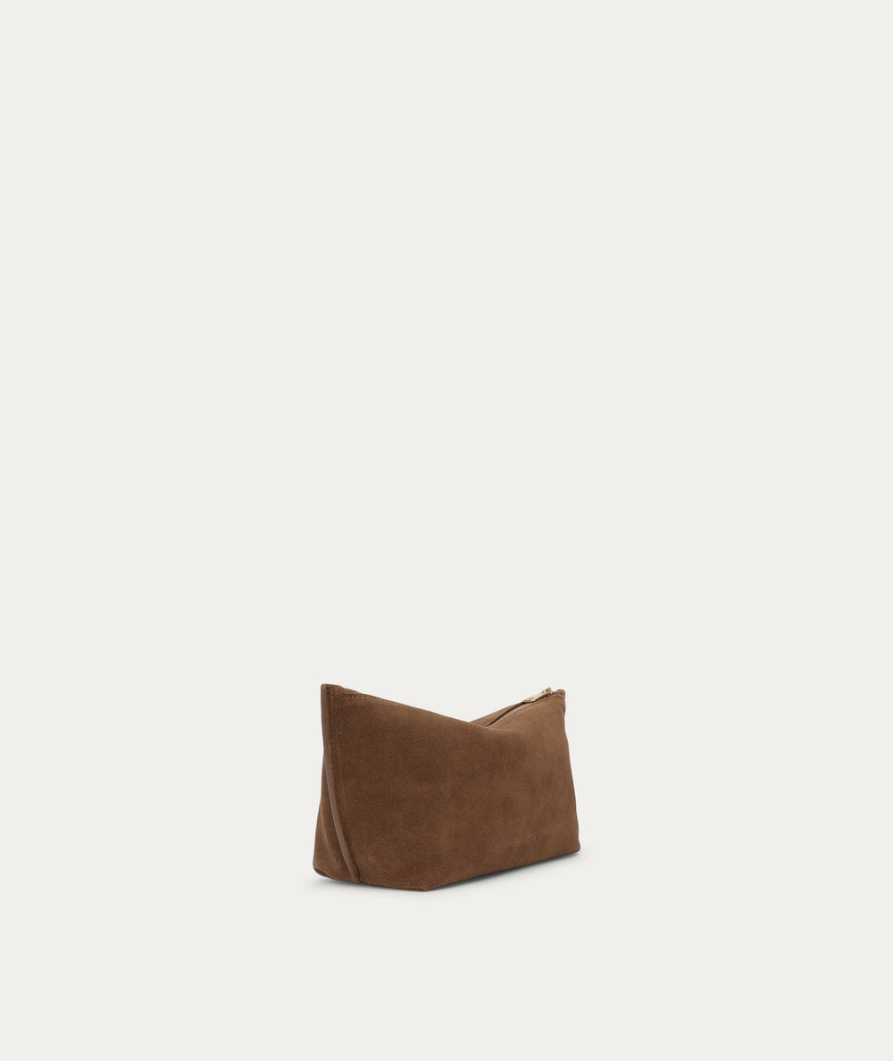 Medium Poucher - Hazel Suede