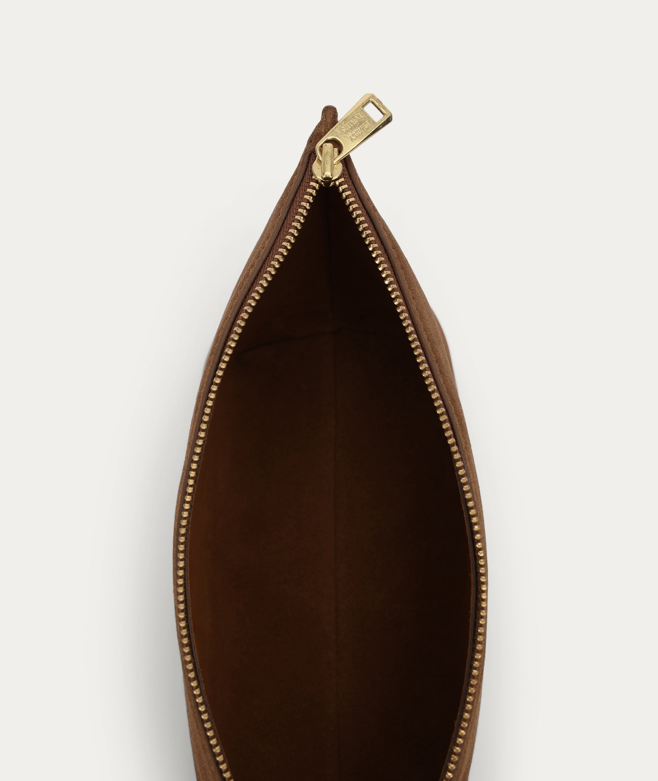 Medium Poucher - Hazel Suede