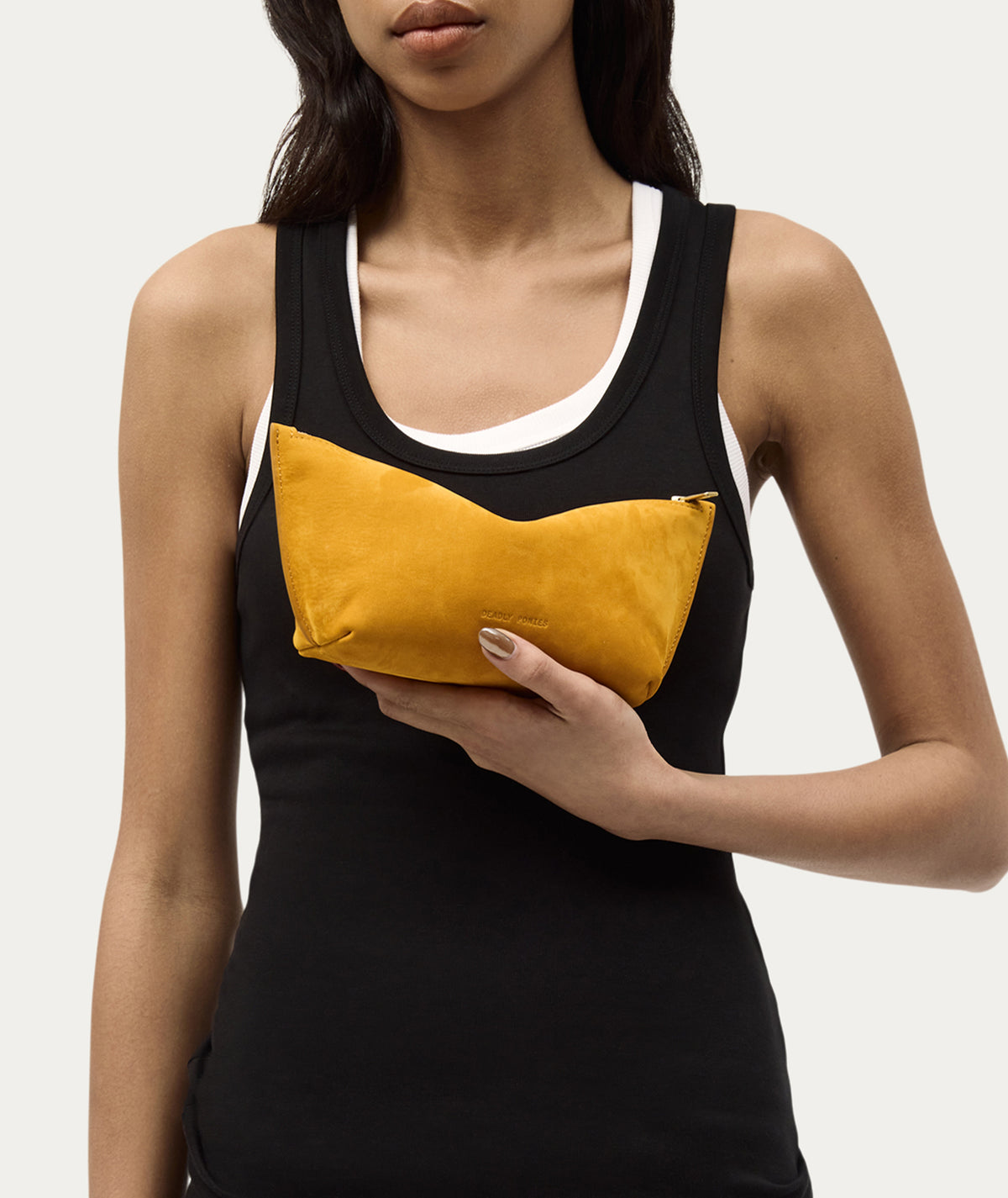 Medium Poucher - Sunflower Nubuck