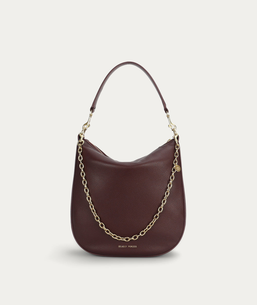 Medium Sling Bag - Dark Cherry