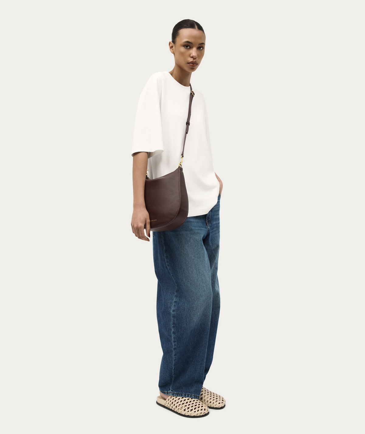 Medium Sling Bag - Dark Cherry