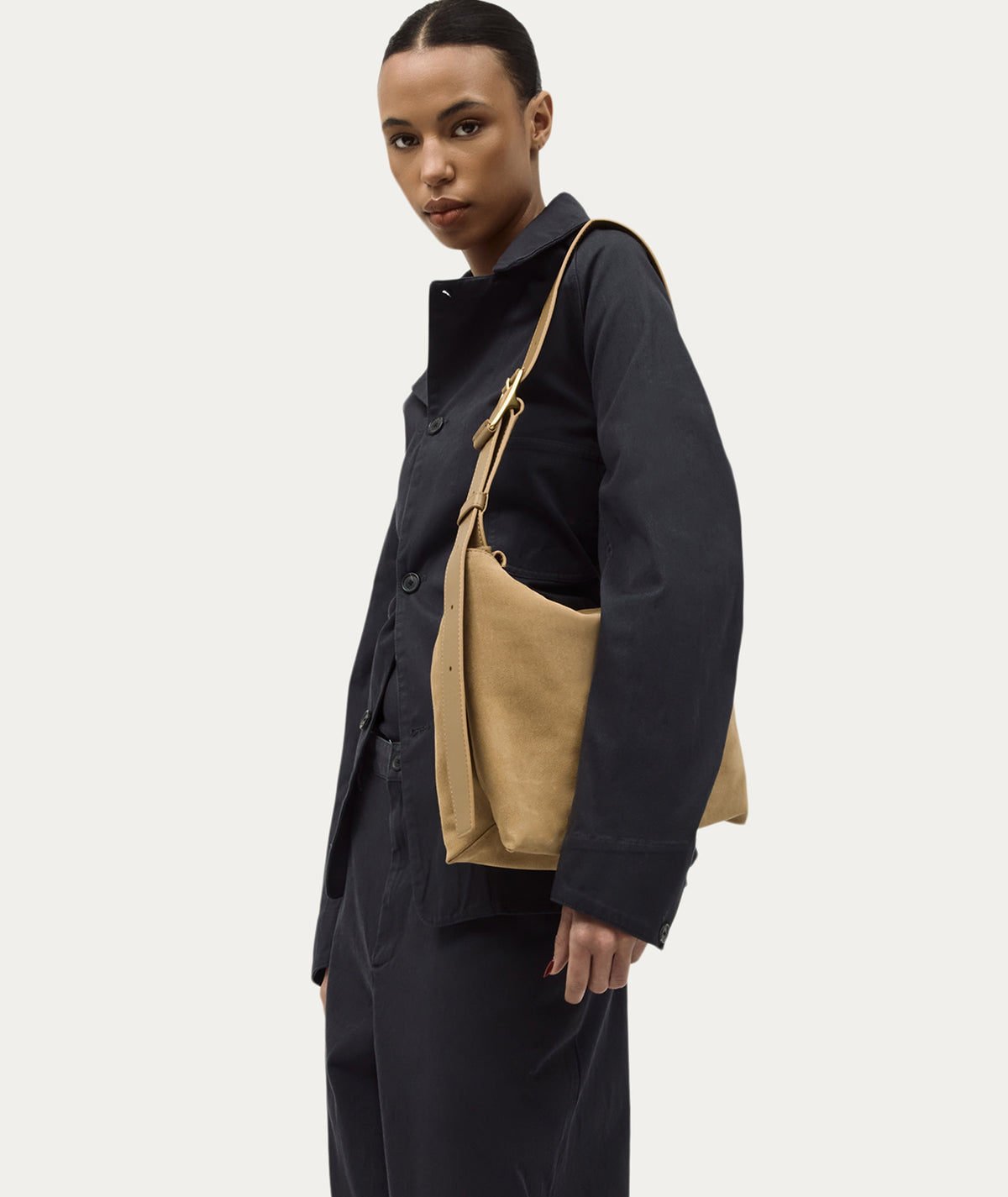 Midimese Bag - Oat Suede