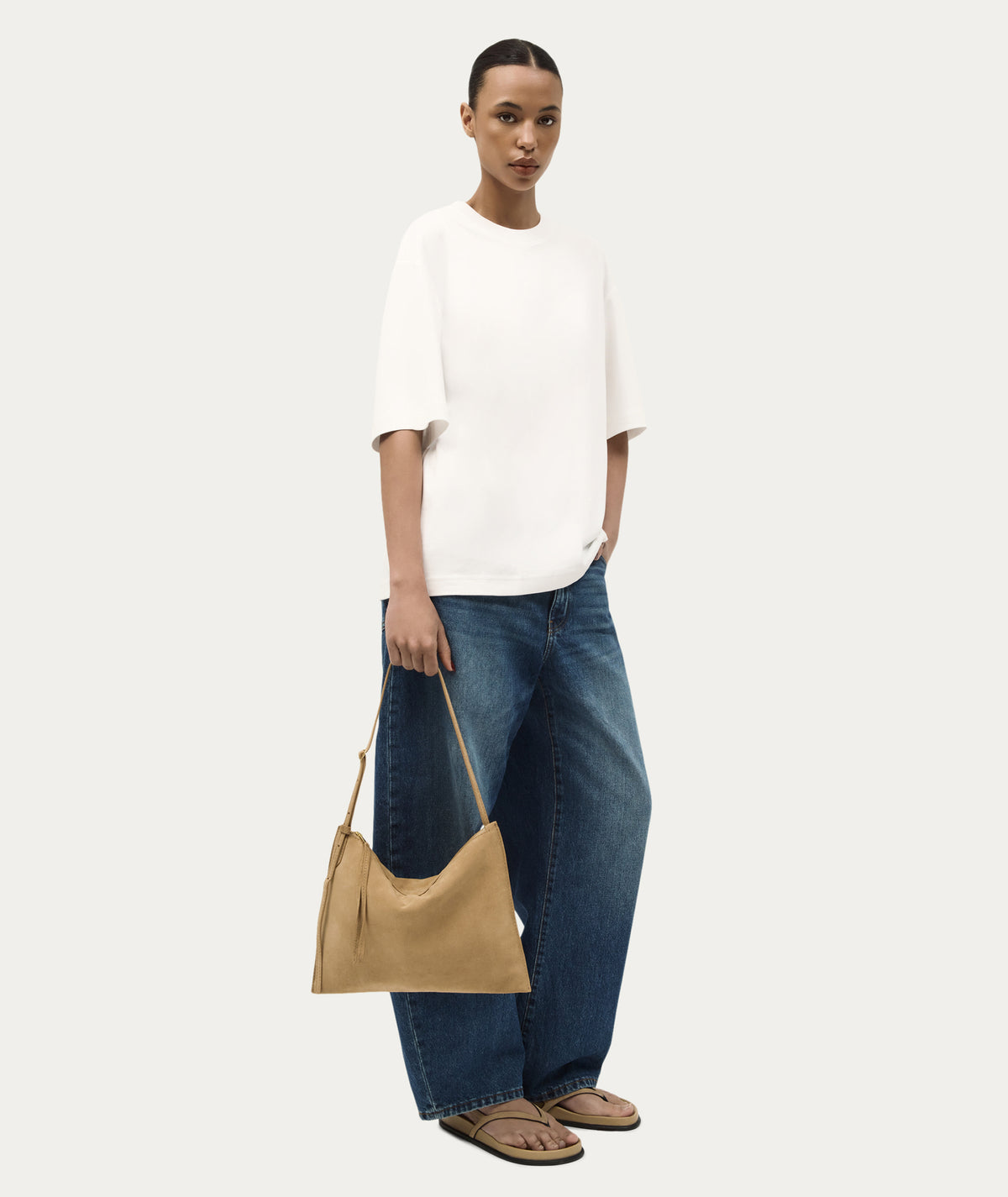 Mini Chopalopagus Bag - Oat Suede