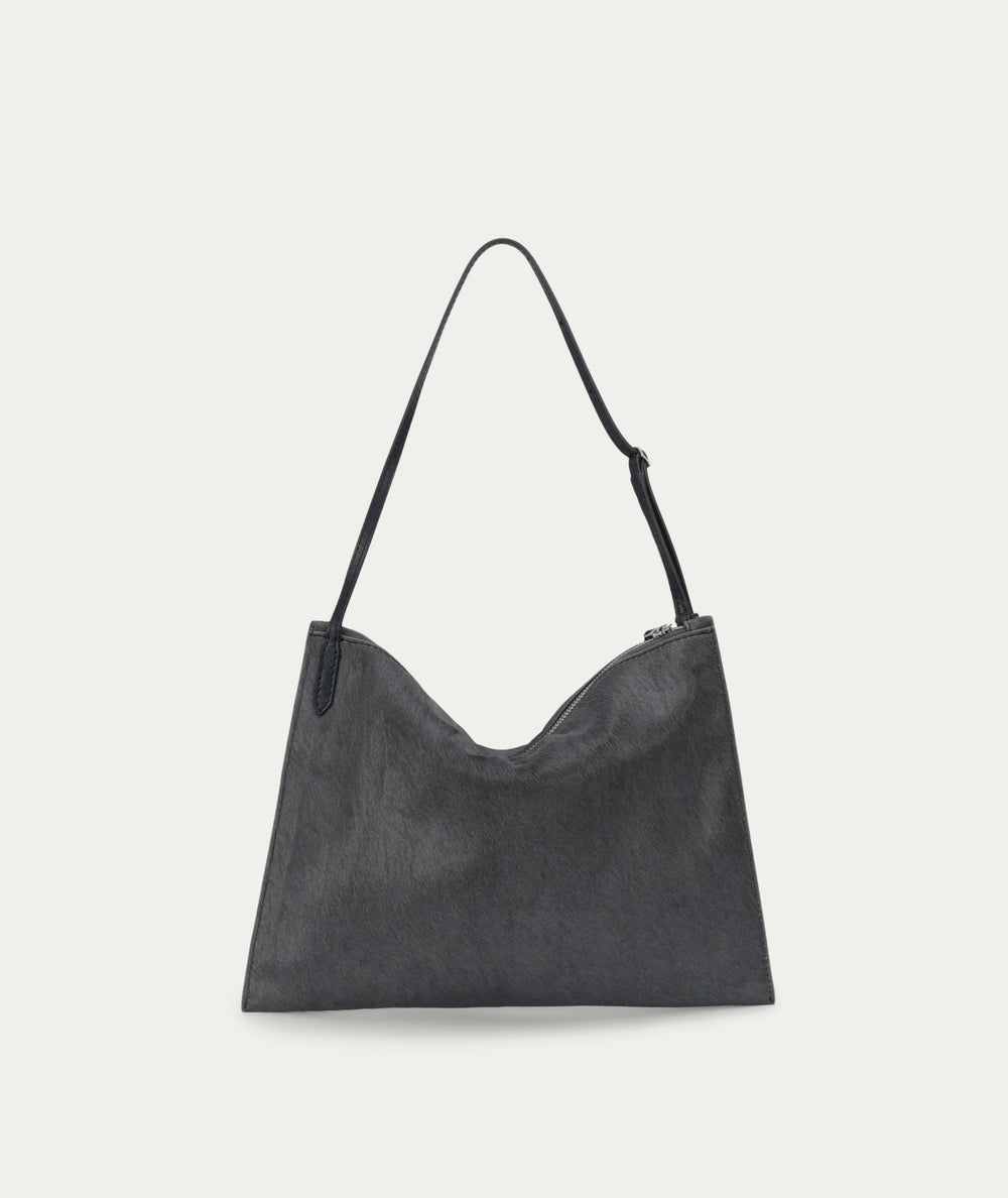 Mini Chopalopagus Bag - Petrol Calf Hair