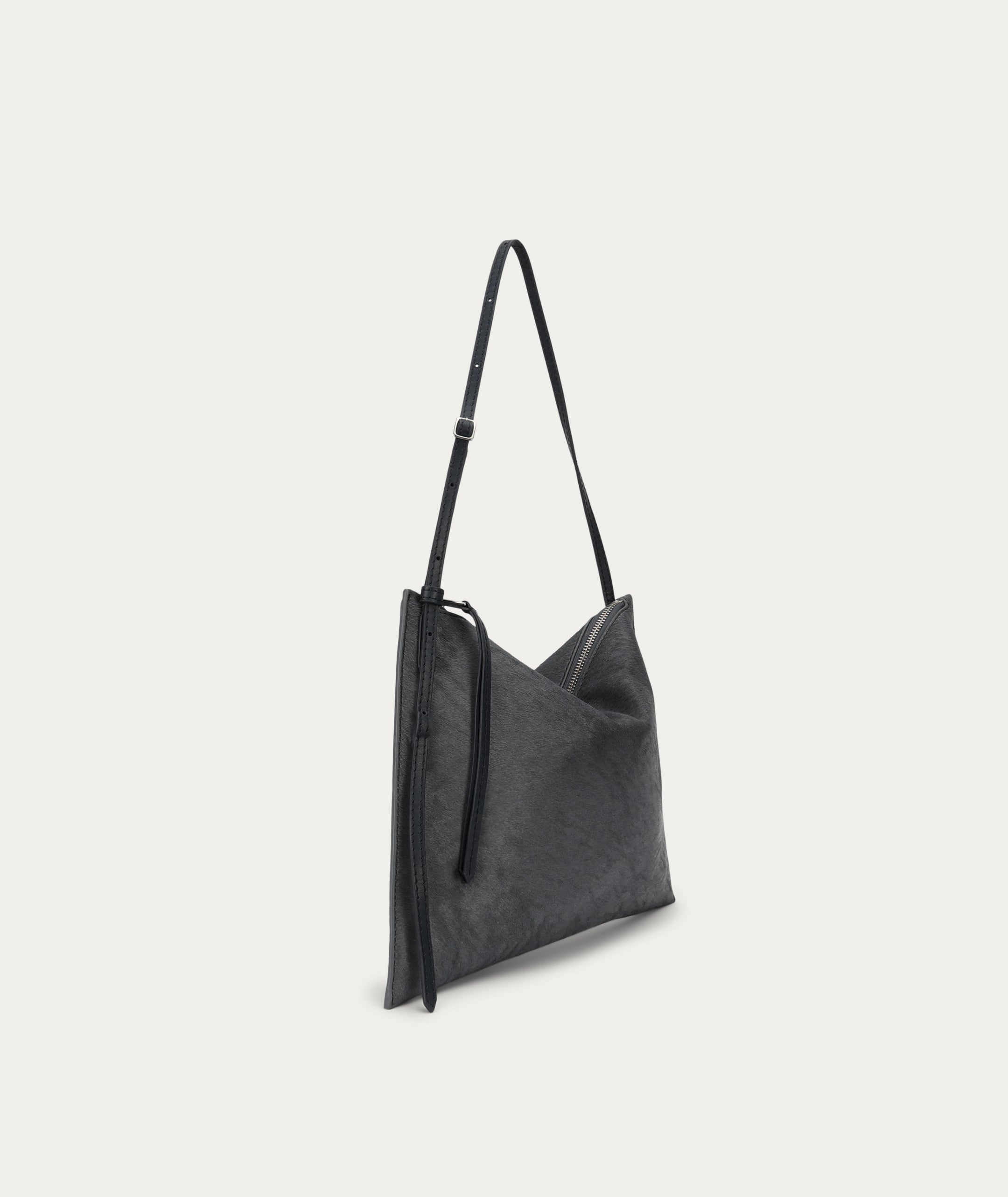 Mini Chopalopagus Bag - Petrol Calf Hair