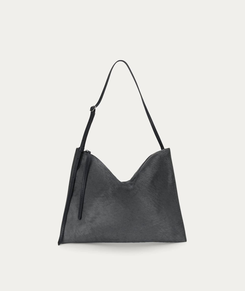 Mini Chopalopagus Bag - Petrol Calf Hair