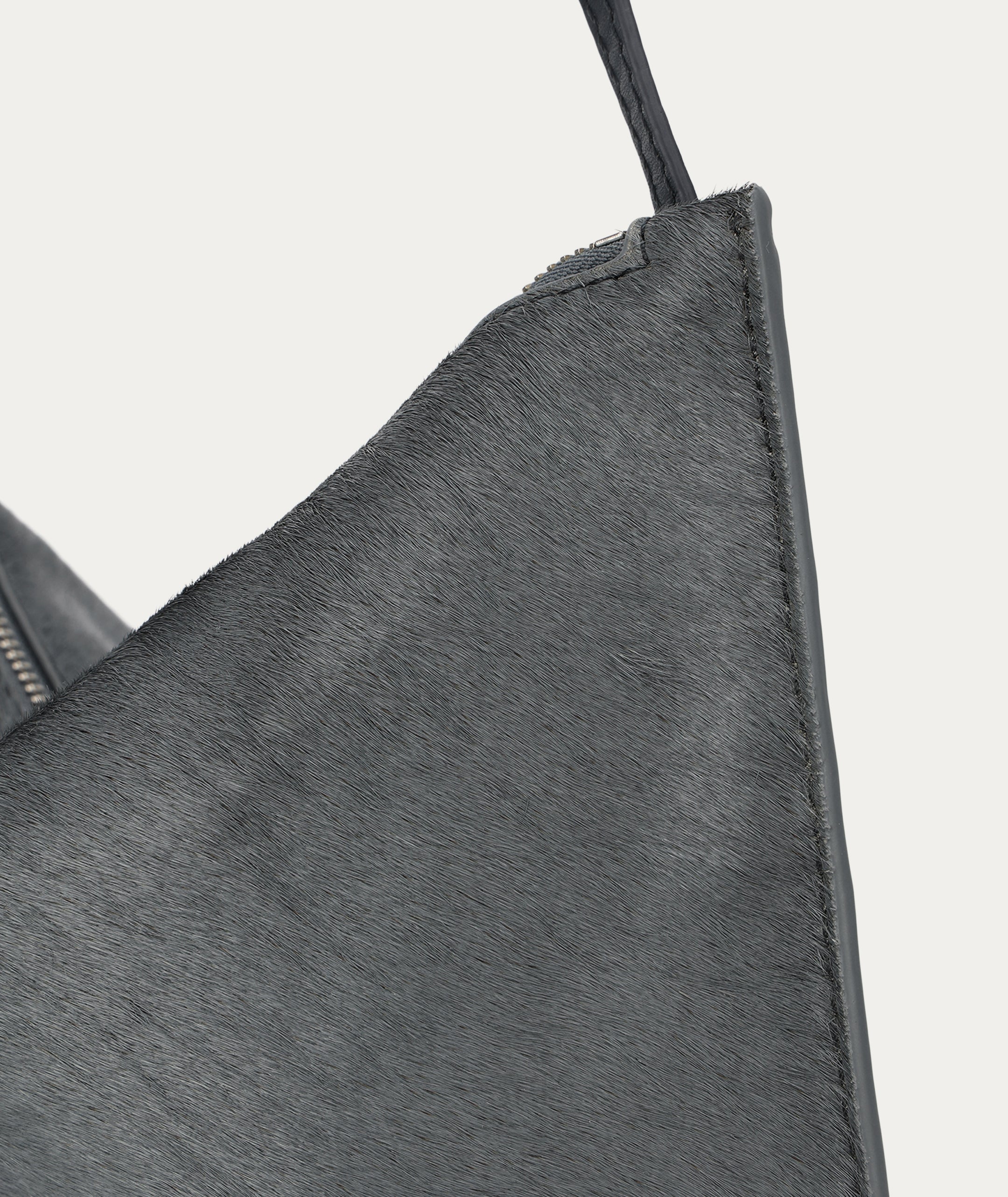 Mini Chopalopagus Bag - Petrol Calf Hair