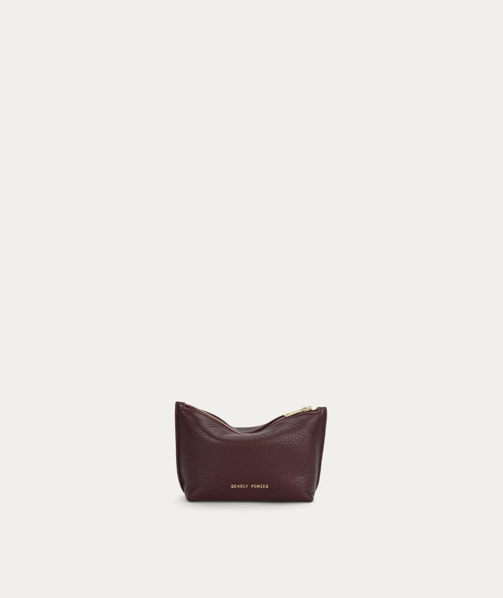 Mini Poucher - Dark Cherry