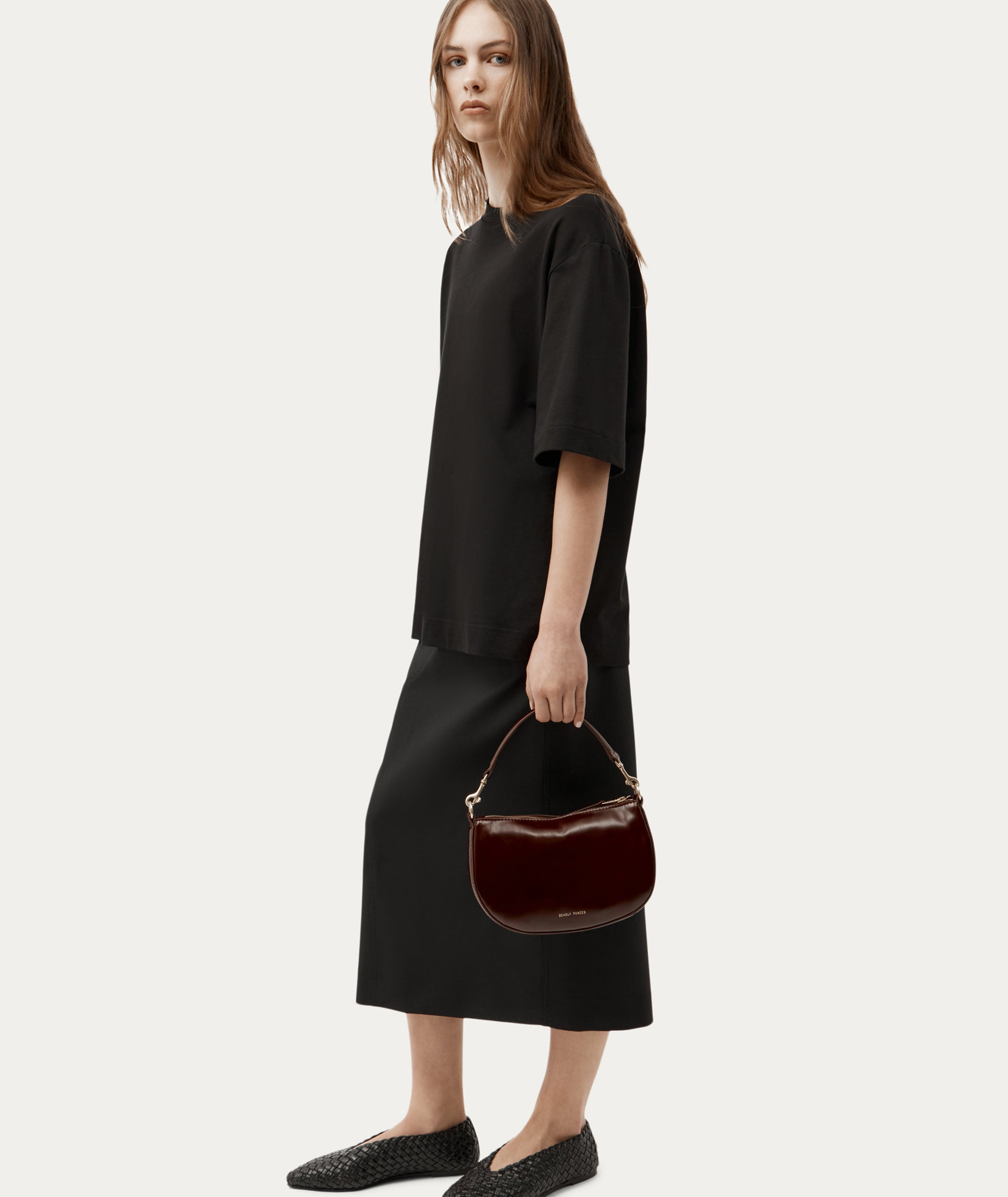 Mini Sling Bag - Dark Cherry Gloss
