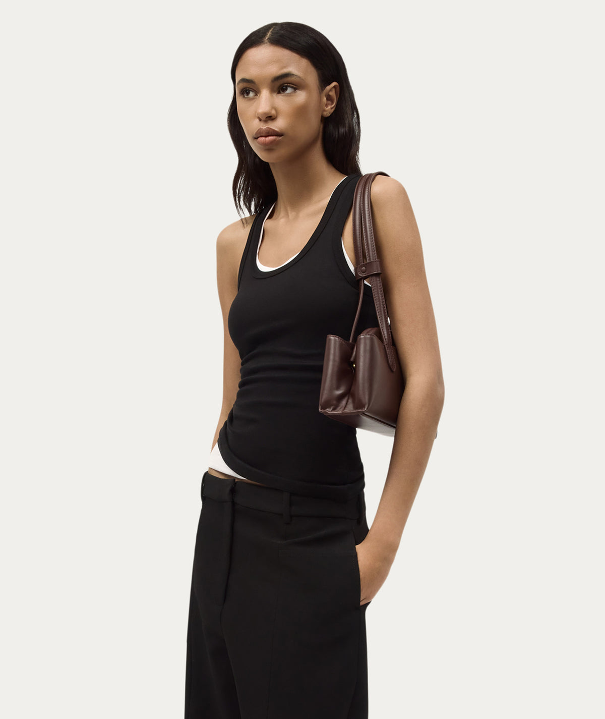 Mini Vault Tote - Dark Cherry