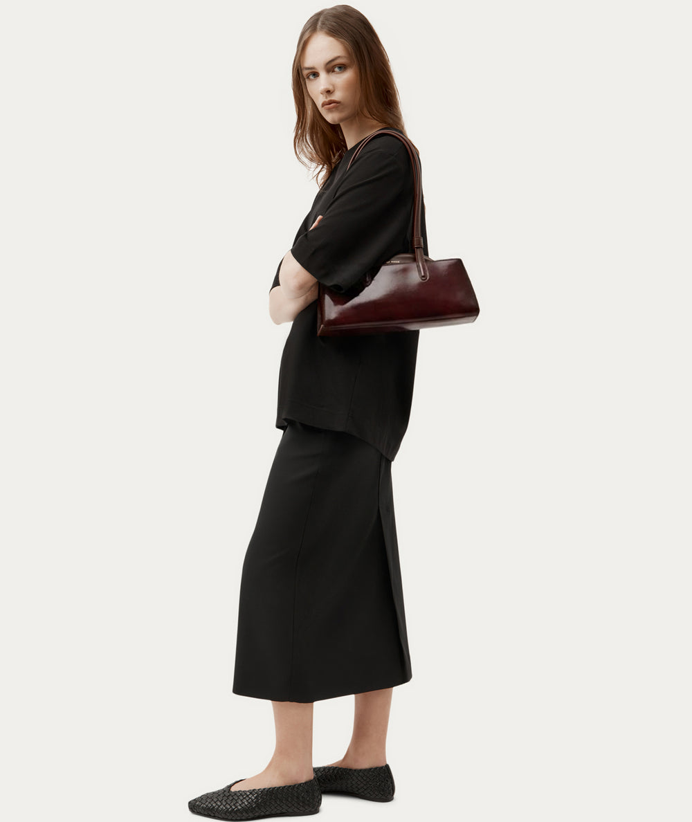 Mini Vault Tote - Dark Cherry Gloss