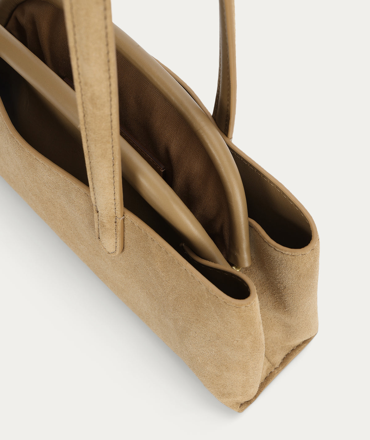 Mini Vault Tote - Oat Suede