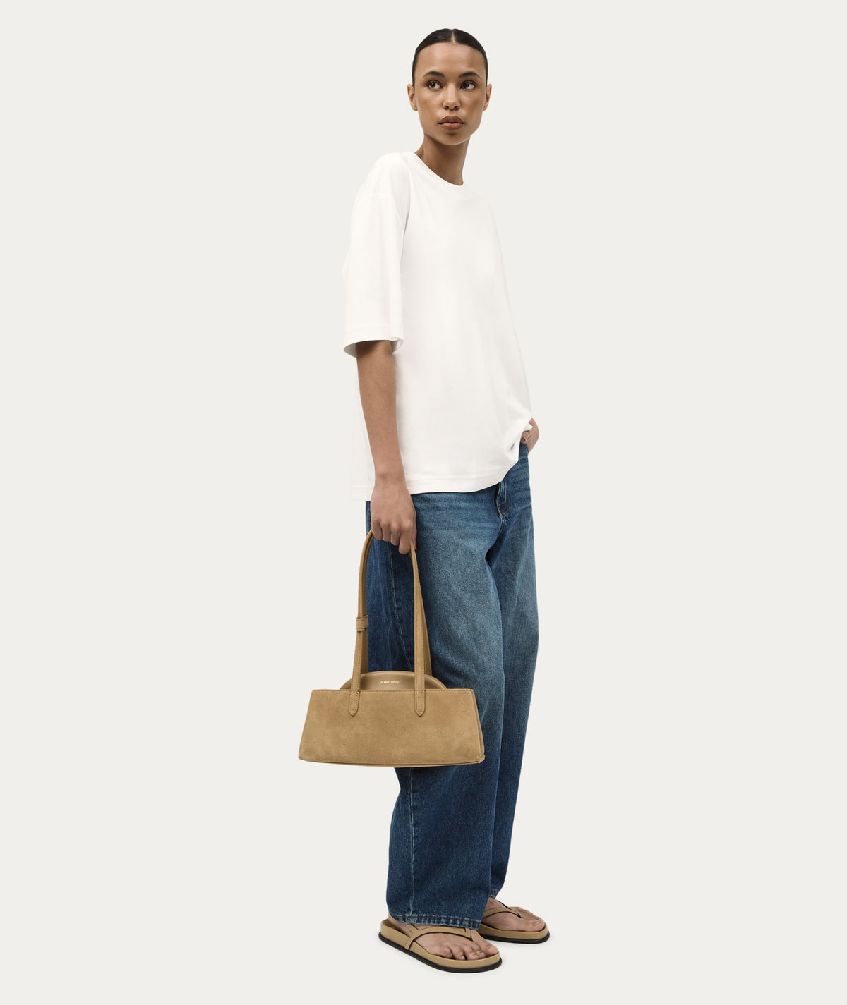 Mini Vault Tote - Oat Suede